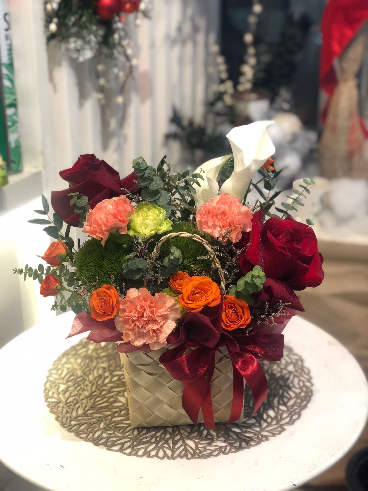 Small Basket Centerpiece