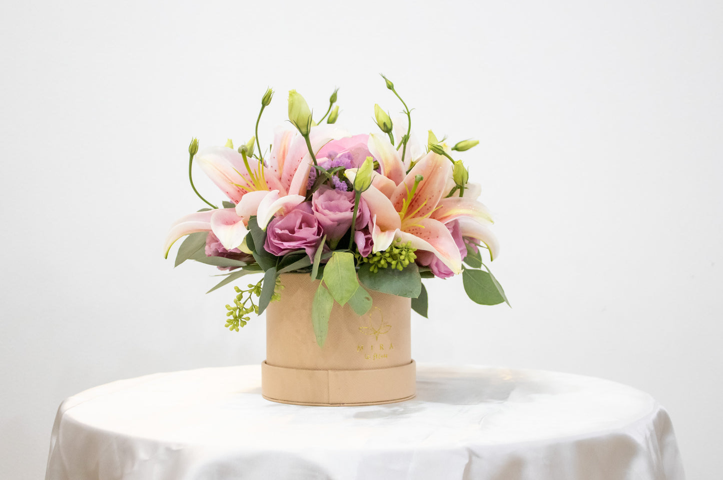 Rhapsody Mixed Arrangement of Stargazers and Lisianthus